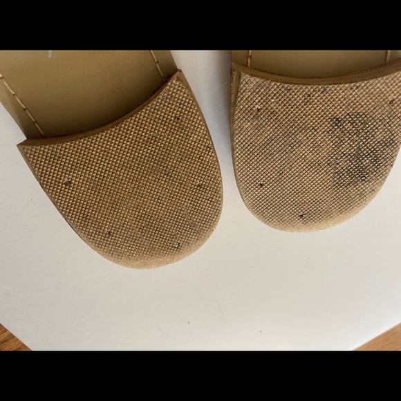 Jack Rogers Navajo Leather Sandals Gold/ White 9m - Picture 11 of 12